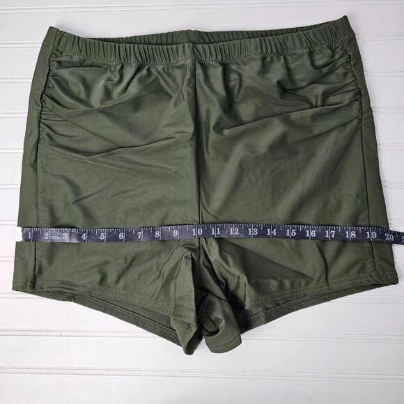 Universal Standard Women's Green Elastic Waist Swim Shorts Size 2X NWT - Picture 10 of 12